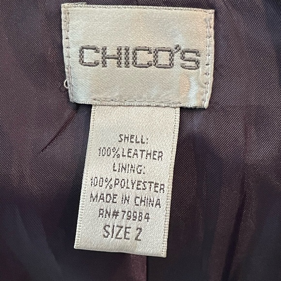 Chico's Deep Purple Blazer - Picture 2 of 3